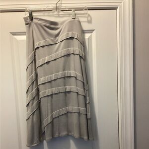INC International Concepts Asymmetrical Gray Skirt